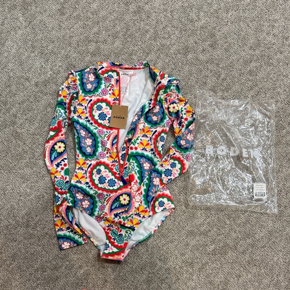 Mini Boden Other - Mini Boden Colorful Floral Kids Swim One Piece